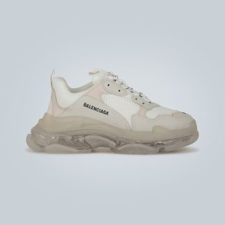 high quality designer Balenciaga Triple S Clear Sole sneakers in white