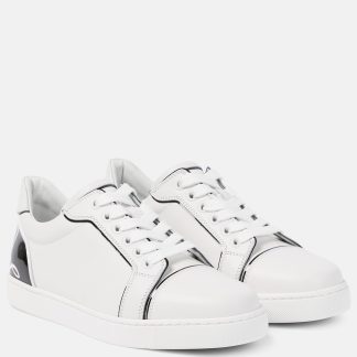 high quality designer Christian Louboutin Fun Vieira leather sneakers in white