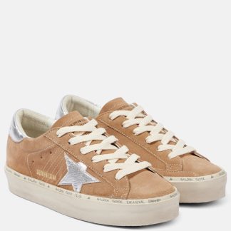 high quality designer Golden Goose Hi-Star suede sneakers in brown