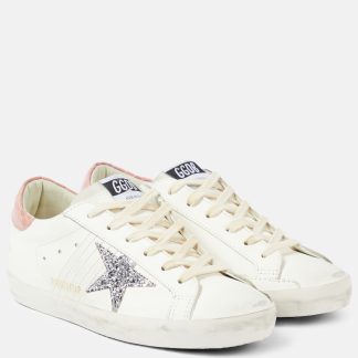 high quality designer Golden Goose Super-Star leather sneakers in white