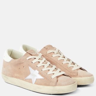 high quality designer Golden Goose Super-Star suede sneakers in pink