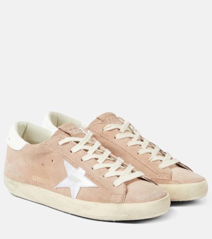 high quality designer Golden Goose Super-Star suede sneakers in pink