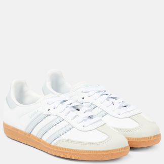 high quality luxury Adidas Samba OG leather sneakers in white