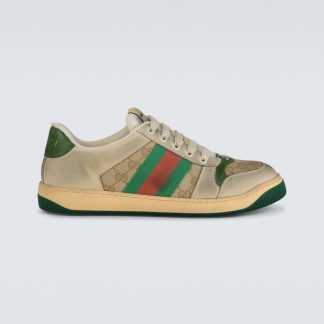 high quality luxury Gucci Screener GG sneaker in white