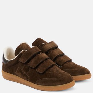 high quality luxury Isabel Marant Beth suede sneakers in brown