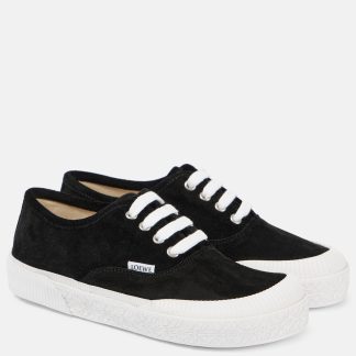 high quality luxury Loewe Terra suede sneakers in black