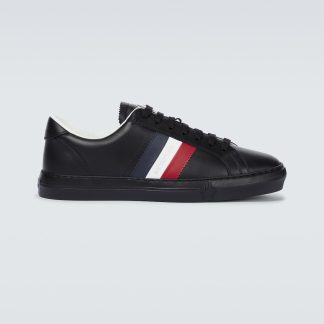 high quality luxury Moncler New Monaco sneakers in black