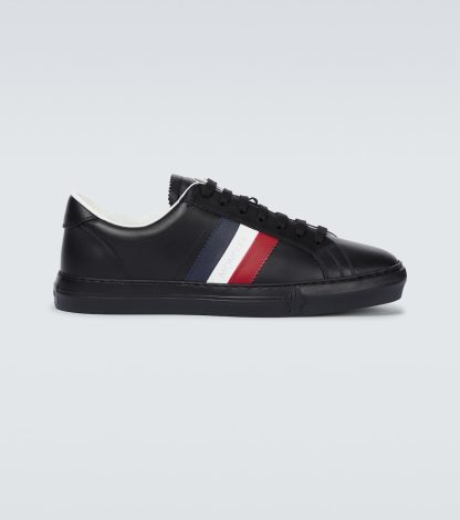 high quality luxury Moncler New Monaco sneakers in black