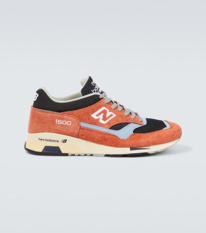 high quality luxury New Balance Made in UK 1500 leather sneakers in orange