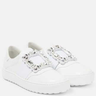 high quality luxury Roger Vivier Viv' Golf sneakers in white