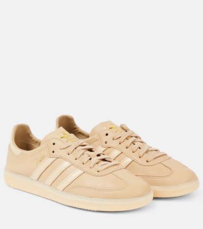 hot sale designer Adidas Samba Decon leather sneakers in beige