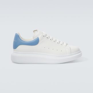 hot sale designer Alexander McQueen Oversized leather sneakers in white