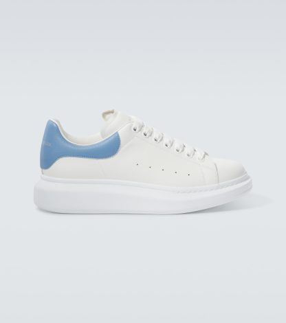 hot sale designer Alexander McQueen Oversized leather sneakers in white