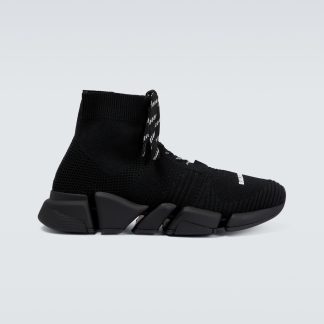 hot sale designer Balenciaga Speed 2.0 lace-up sneakers in black