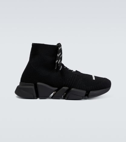 hot sale designer Balenciaga Speed 2.0 lace-up sneakers in black