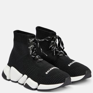 hot sale designer Balenciaga Speed 2.0 sneakers in black