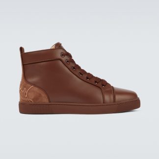 hot sale designer Christian Louboutin Fun Louis sneakers in brown