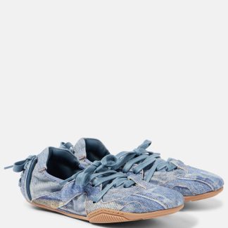 hot sale luxury Acne Studios Denim sneakers in blue