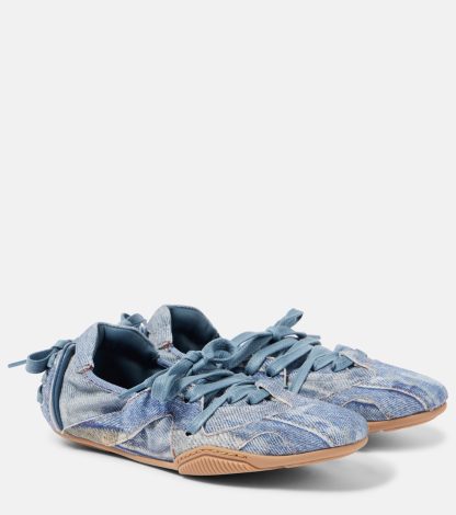 hot sale luxury Acne Studios Denim sneakers in blue