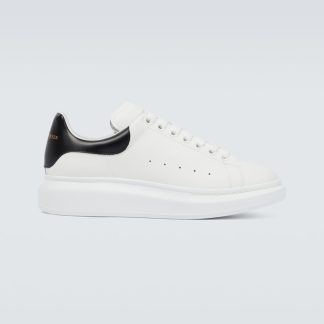 hot sale luxury Alexander McQueen Oversized leather sneakers in multicoloured