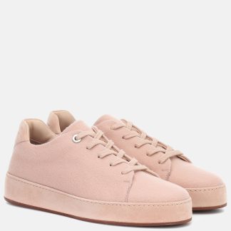 hot sale luxury Loro Piana Nuages suede sneakers in pink