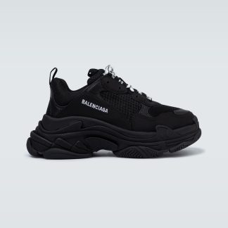 replica designer Balenciaga Triple S sneakers in black