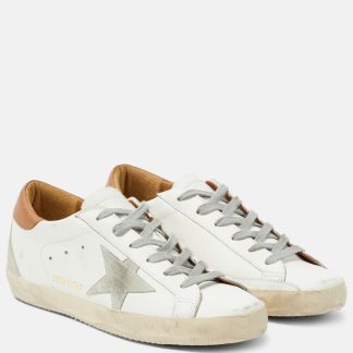 replica designer Golden Goose Super-Star leather sneakers in multicoloured