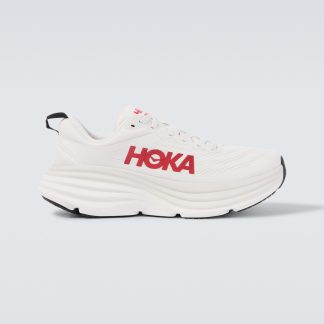 replica designer Hoka One One Bondi 8 running shoes in white