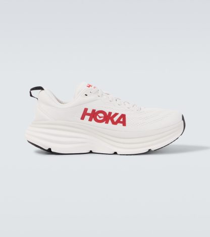 replica designer Hoka One One Bondi 8 running shoes in white