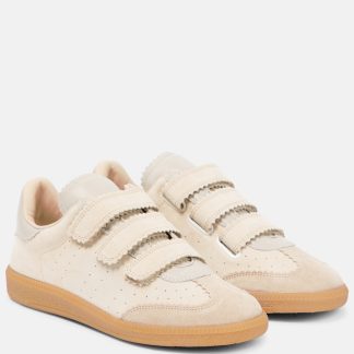 replica designer Isabel Marant Beth suede sneakers in beige