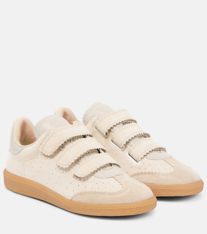 replica designer Isabel Marant Beth suede sneakers in beige