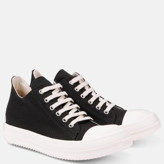 replica designer Rick Owens DRKSHDW Vintage denim sneakers in black