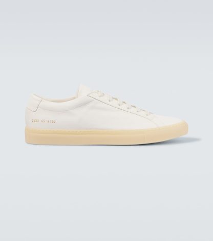 replica luxury Common Projects Achilles leather sneakers in white