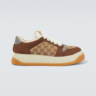 replica luxury Gucci Screener GG sneaker in brown