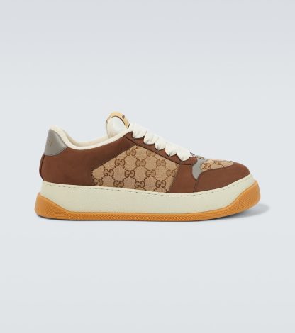 replica luxury Gucci Screener GG sneaker in brown