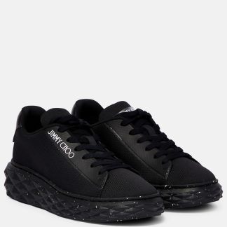 replica luxury Jimmy Choo Diamond Light Maxi/F sneakers in black