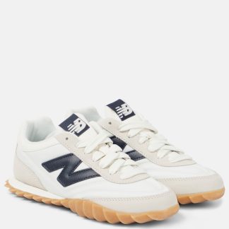 replica luxury New Balance RC30 suede-trimmed sneakers in white