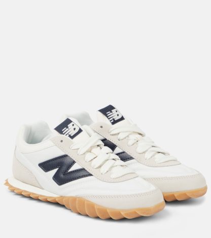 replica luxury New Balance RC30 suede-trimmed sneakers in white