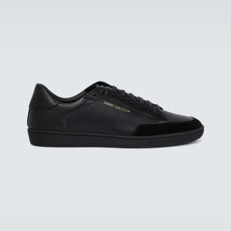 replica luxury Saint Laurent Court Classic low-top sneakers in black