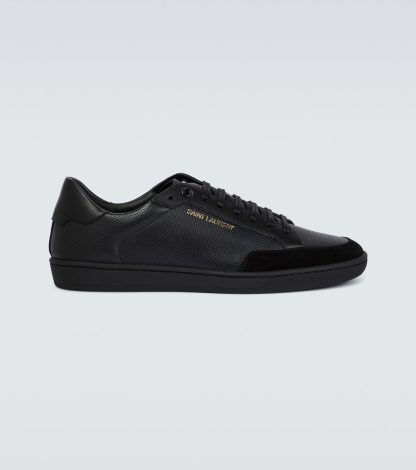 replica luxury Saint Laurent Court Classic low-top sneakers in black