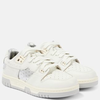 wholesale designer Acne Studios Leather low-top sneakers in white