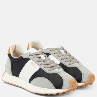 wholesale designer Tods Runner leather sneakers in grey