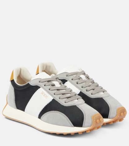 wholesale designer Tods Runner leather sneakers in grey