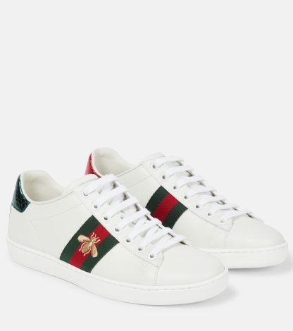 wholesale luxury Gucci Ace leather sneakers in white