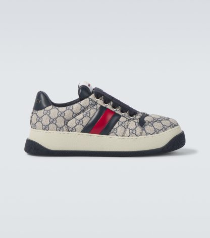 wholesale luxury Gucci GG Screener canvas sneakers in beige