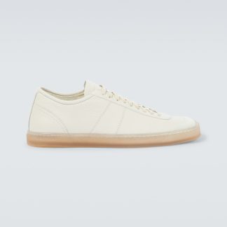 wholesale luxury Lemaire Linoleum leather sneakers in white