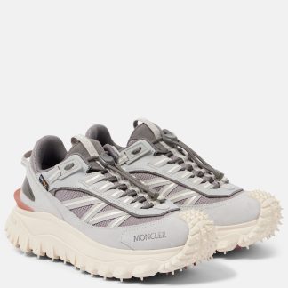 wholesale luxury Moncler Trailgrip leather trail running shoes in pink